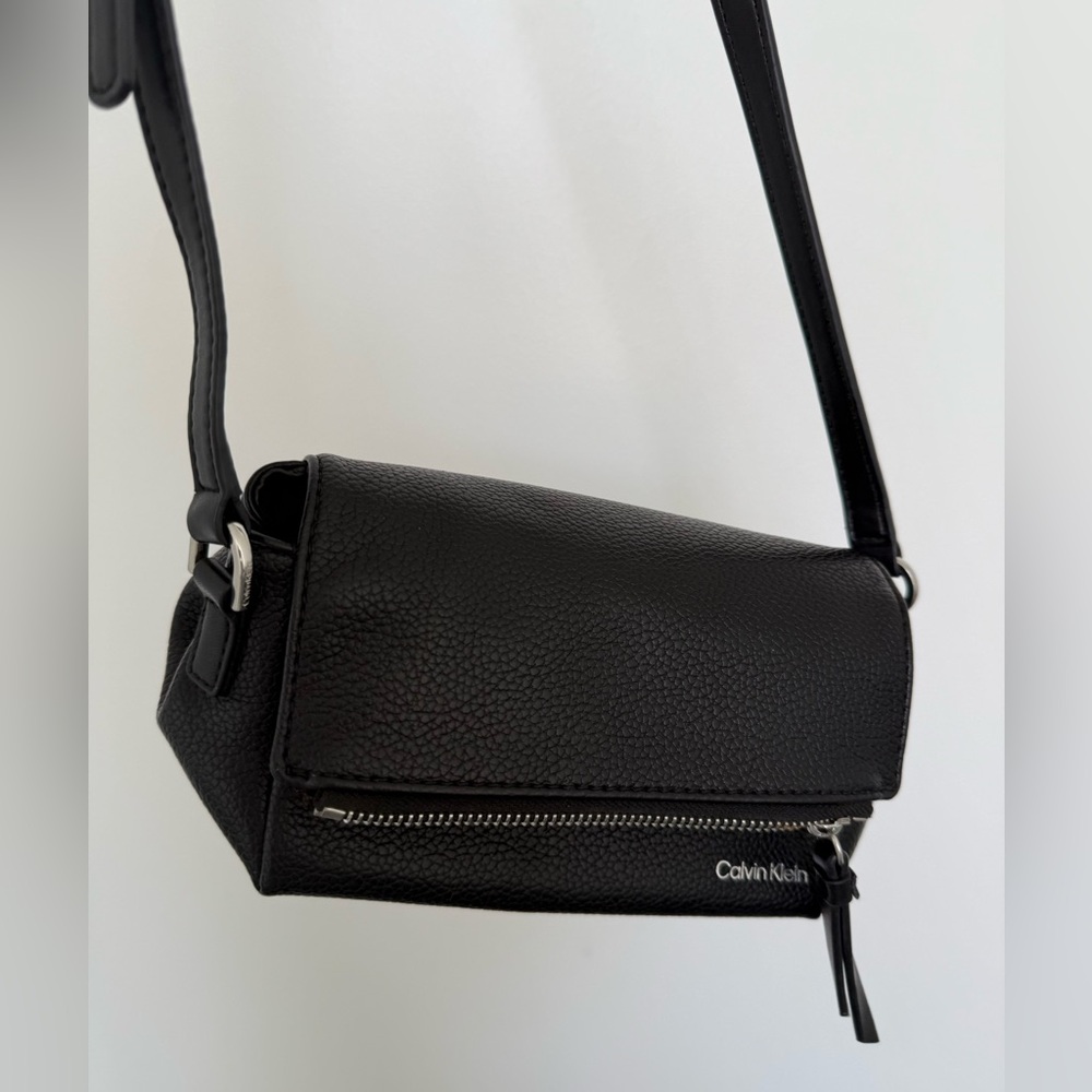 Calvin Klein Pebbled Black Crossbody Bag